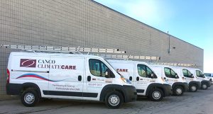 Canco ClimateCare fleet of trucks